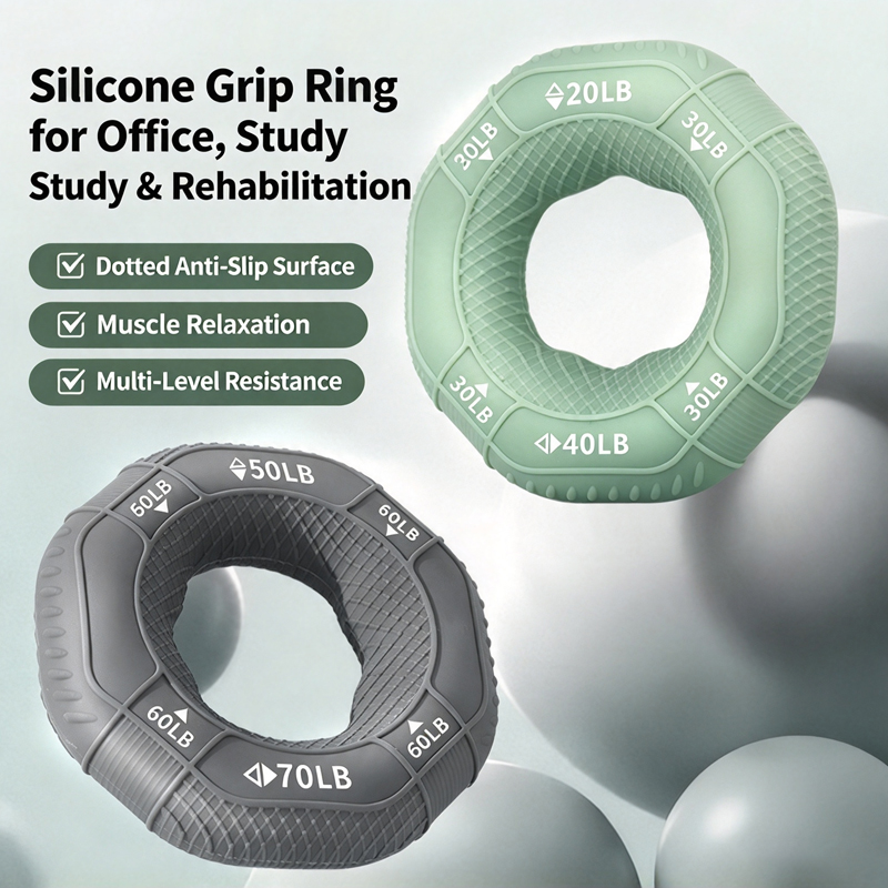 Gymnastic Ring - Multi‑Level Silicone Grip Ring Hand Exerciser