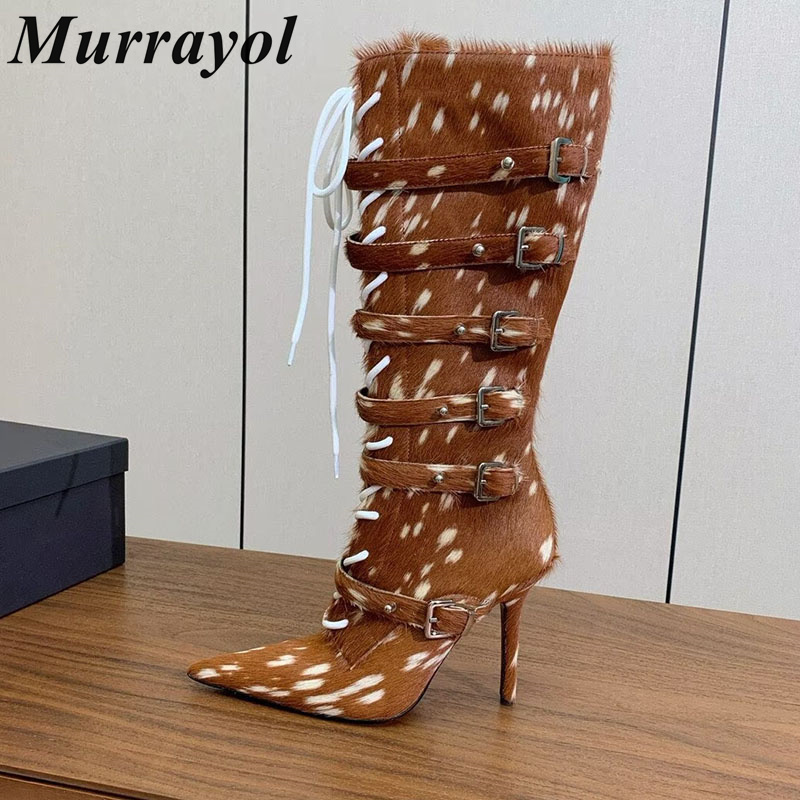 Crossfit Belt - Knee High Boots Autumn Winter Thin