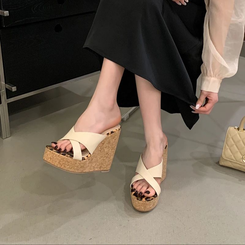 Brown Wedge Heel Sandals Woman - Crossfit Belt 评论和价格