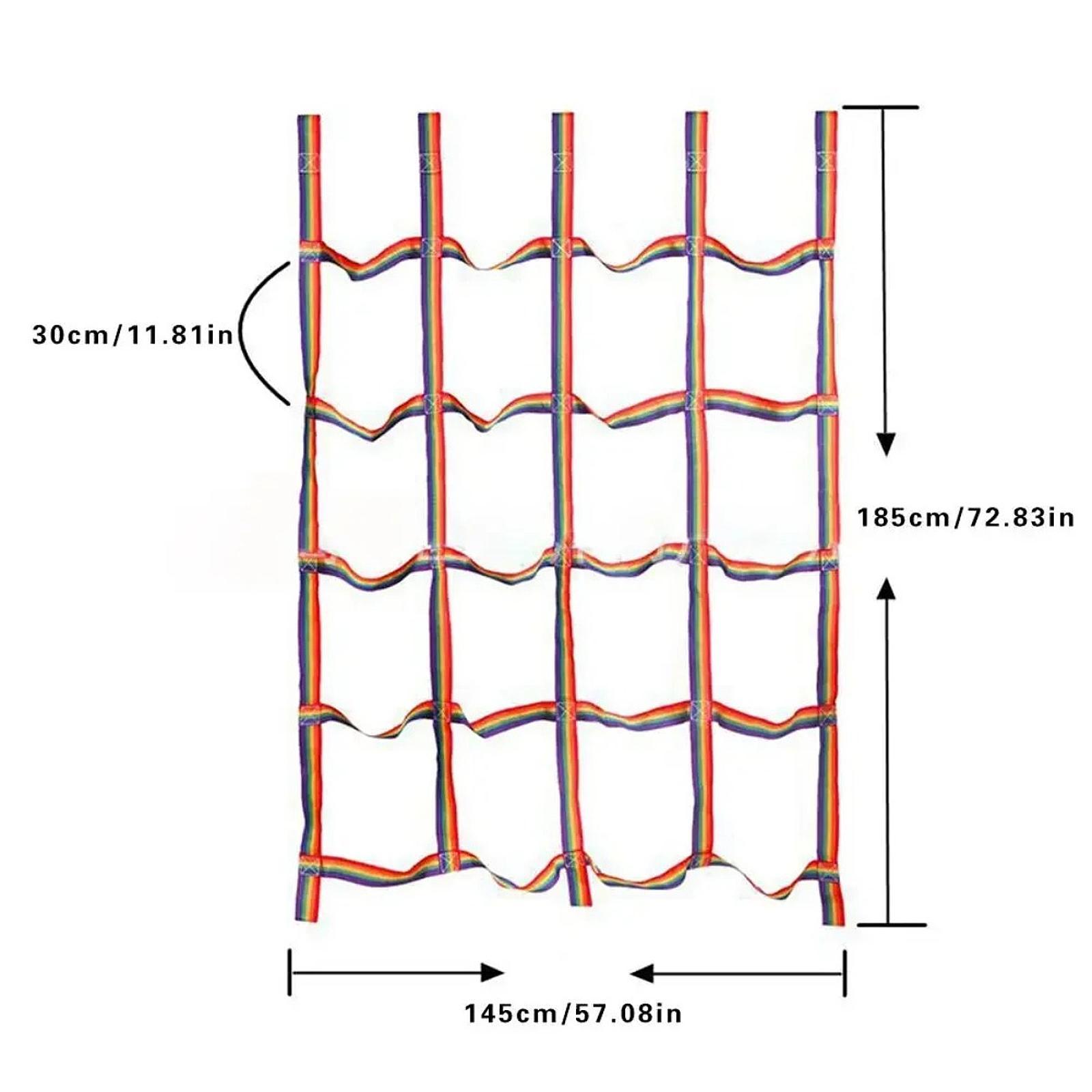 Kids Climbing Net Rainbow Rope - Rope Climb 评论和价格