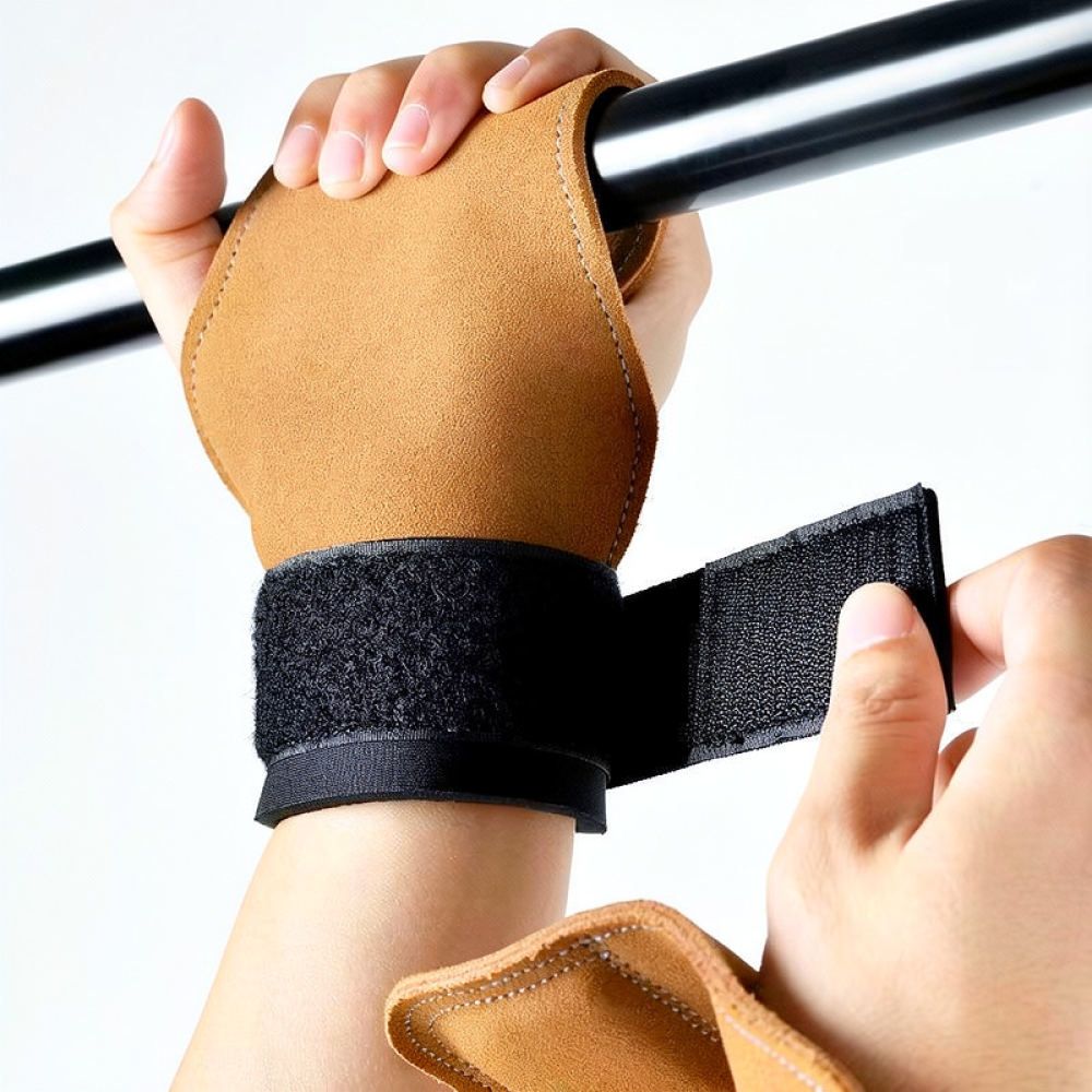 Cowhide Lifting Straps Gym Wri - Weightlifting Gloves 评论和价格