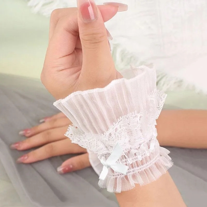 1 Pair Detachable Lace Wrist C - Wrist Wraps 评论和价格