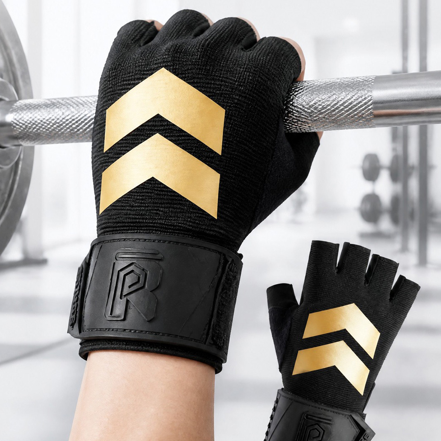 Half finger fitness gloves wit - Weightlifting Gloves 评论和价格