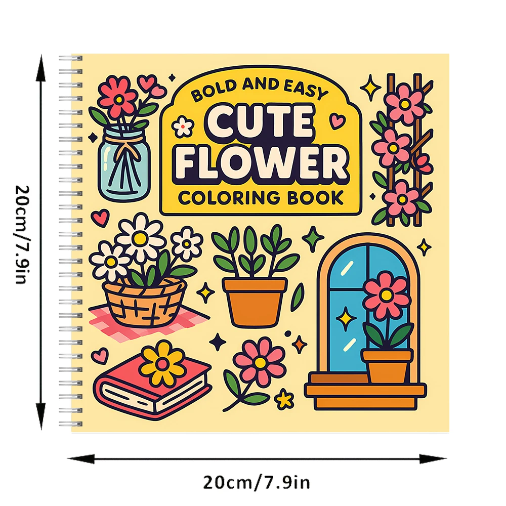 Easy Cute Flower Coloring Book - Chalk Bag 评论和价格
