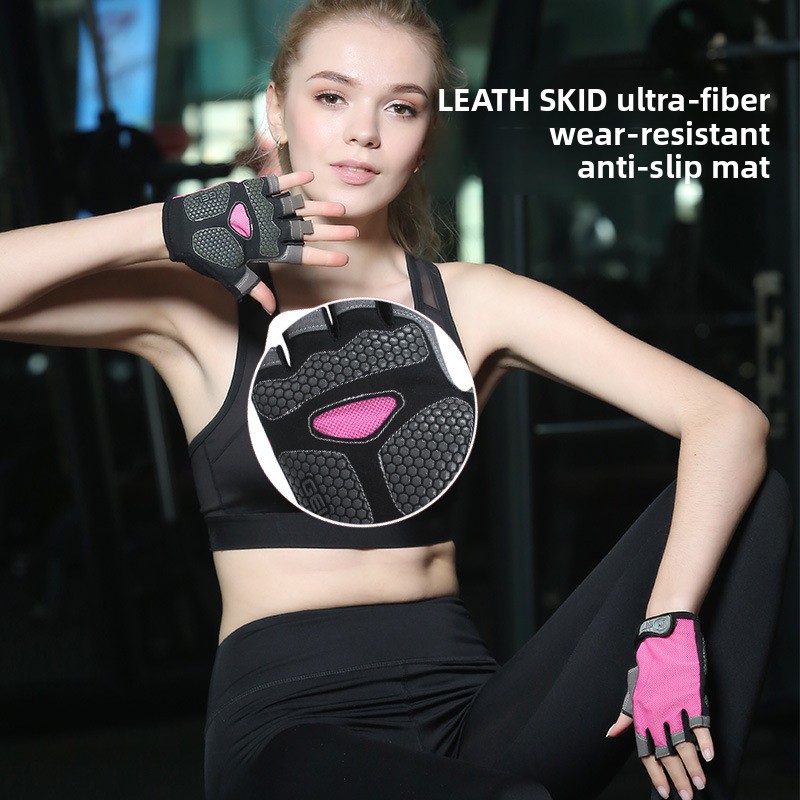 Gym Gloves Half Finger Non Sli - Weightlifting Gloves 评论和价格
